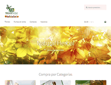 Tablet Screenshot of naturalherbal.cl